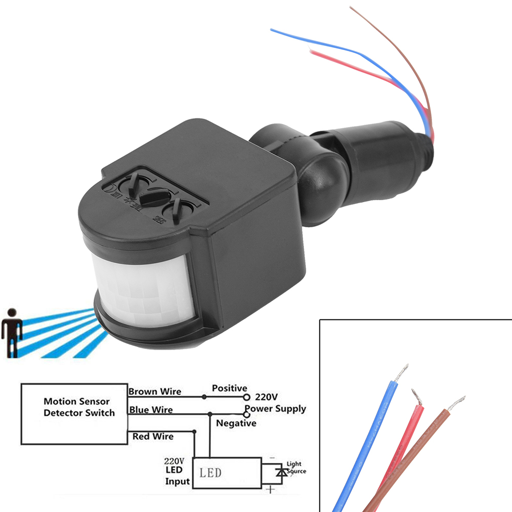 Generic AC 220V PIR Motion Sensor Module - 180° Detection, 8m Range - Image 3