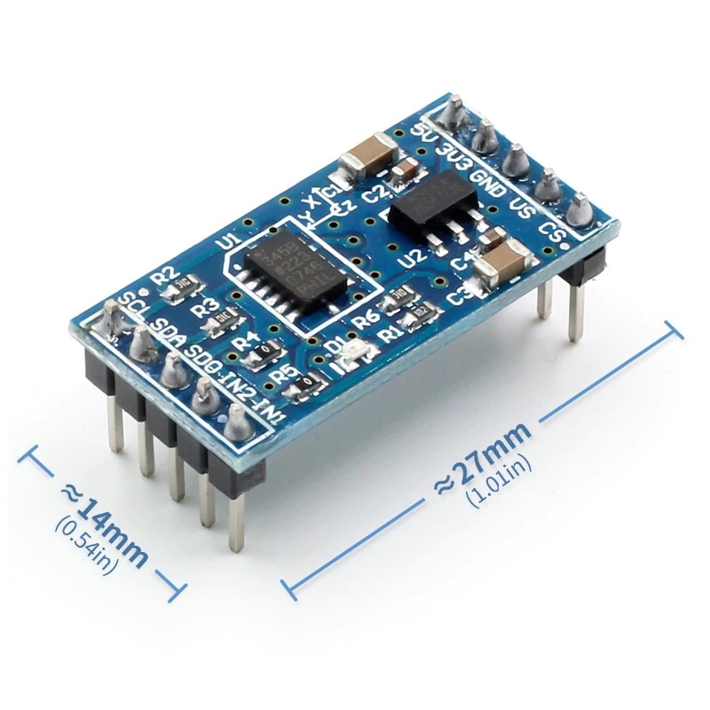 Generic ADXL345 Digital Acceleration Sensor Module - I2C/SPI, 3.3V/5V Compatible - Image 3