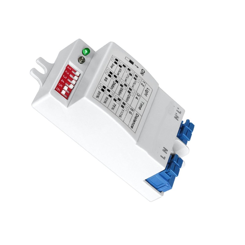 Generic D08 5.8GHz Microwave Radar Motion Sensor AC220-240V - 360° Detection, Flame-Retardant ABS - Image 3