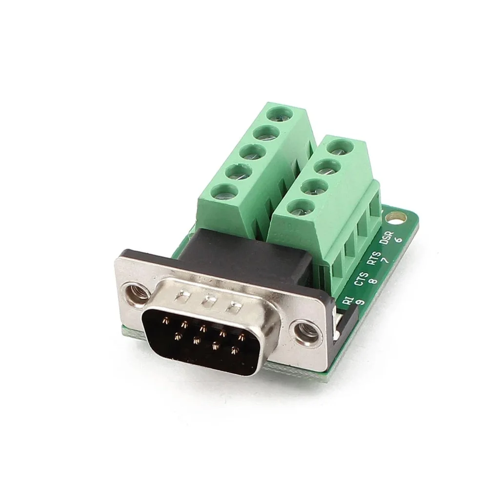 Generic DB9 Male RS232/RS485 Serial Terminal Adapter - 9-Pin Screw Terminal