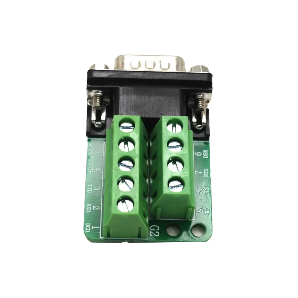 Generic DB9 Male RS232/RS485 Terminal Adapter - Screw Terminal Block, Nut Lock - Image 2