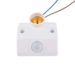 Generic E27 Lamp Base PIR Motion Detector - AC 170-250V Automatic Wall Light Holder