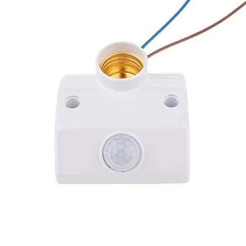 Generic E27 Lamp Base PIR Motion Detector - AC 170-250V Automatic Wall Light Holder