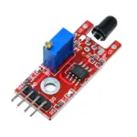 Generic Flame Sensor Module - LM393 Comparator, 760-1100nm IR, Digital/Analog Output