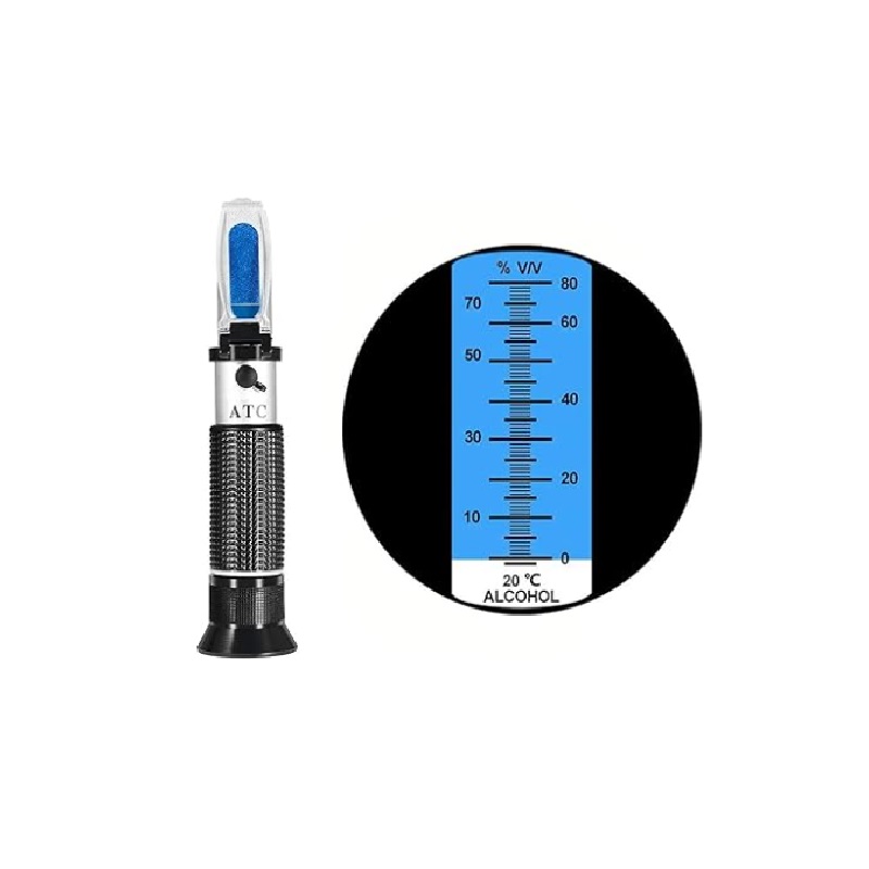 Generic Handheld Alcohol Refractometer 0-80% v/v ATC Spirits Tester - Single Scale - Image 2