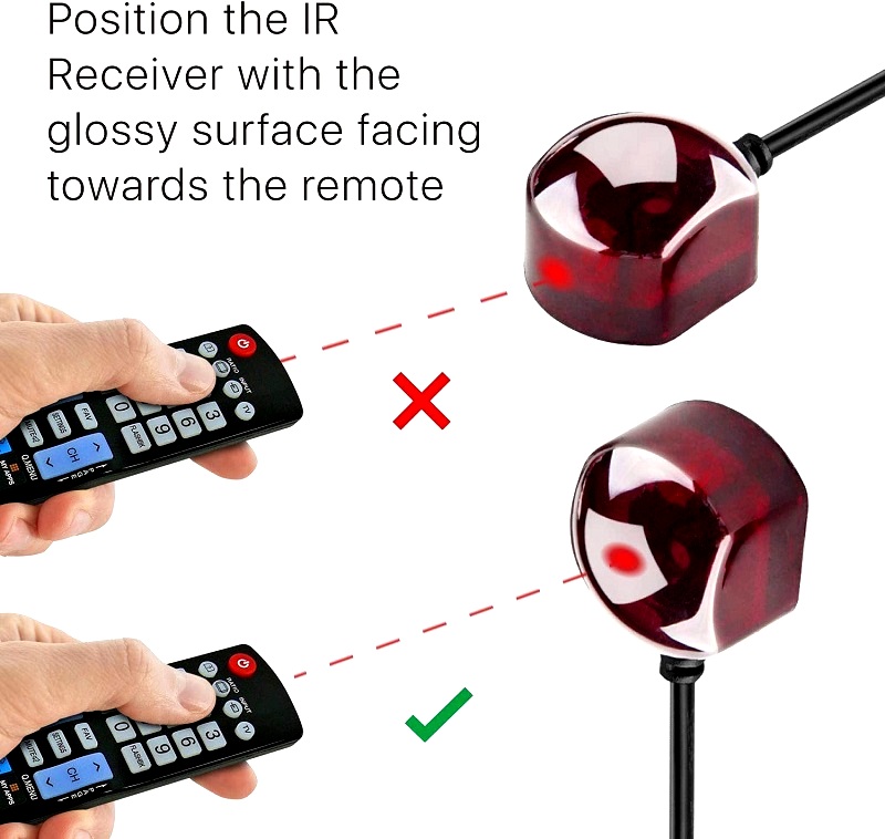 Generic IR Remote Extension Cable with Receiver/Transmitter - 2 Meter Cable - Image 4