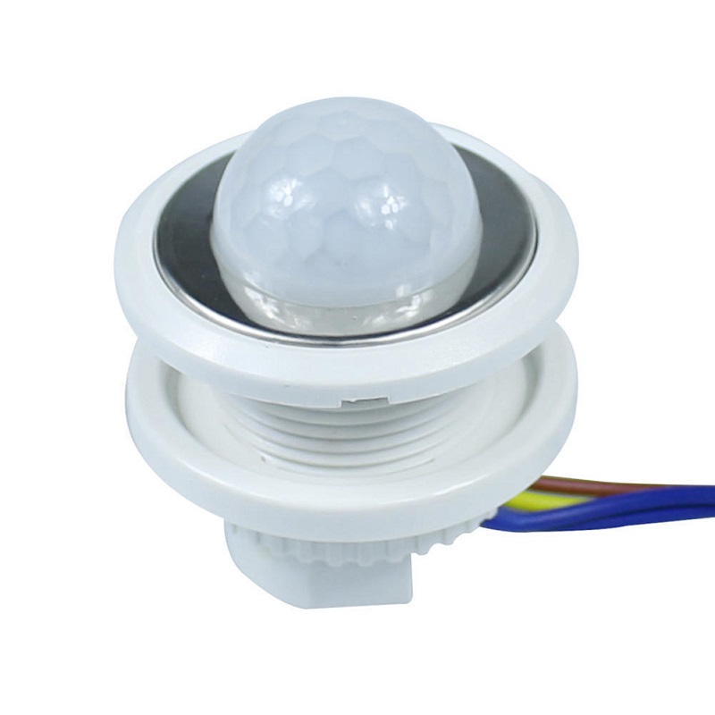 Generic PIR Motion Sensor Switch - AC 110-240V, 4-6m Range, 40mm Fitting Diameter