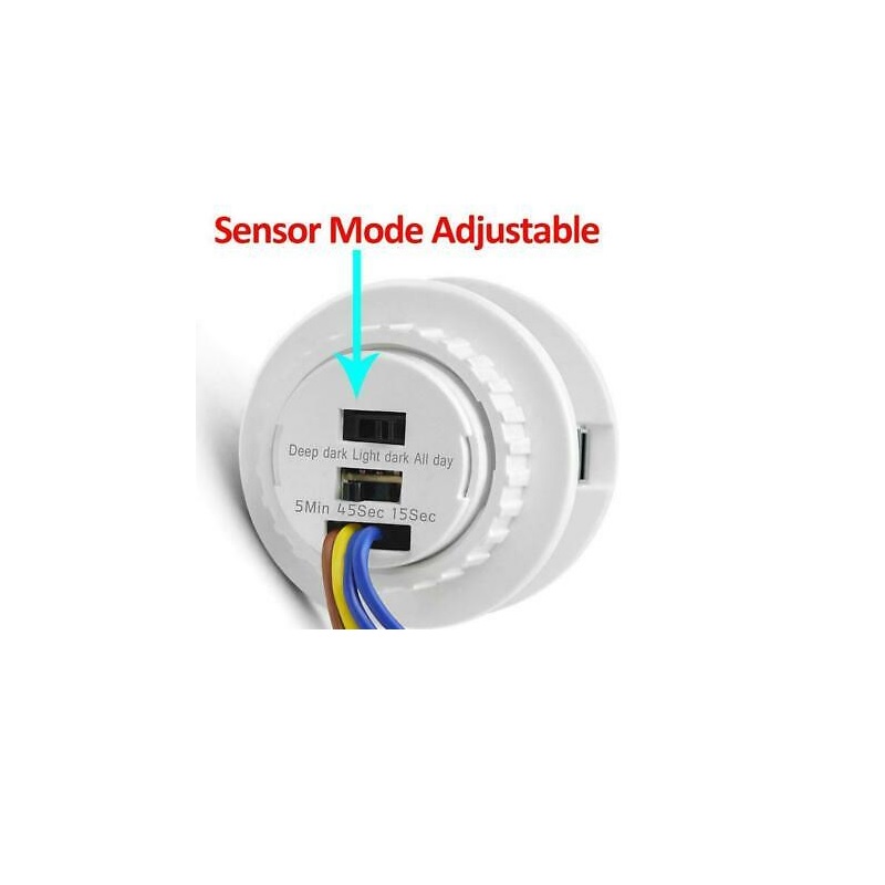 Generic PIR Motion Sensor Switch - AC 110-240V, 4-6m Range, 40mm Fitting Diameter - Image 3