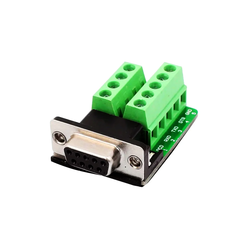 Generic Serial DB9 RS232/RS485 9-Pin Female Screw Terminal Adapter