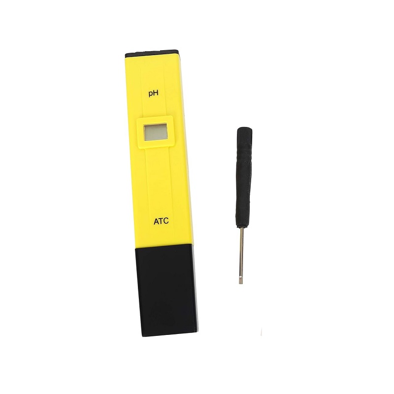 Generic Yellow Digital pH Meter Tester with ATC 0.0-14.0pH - Pen Type