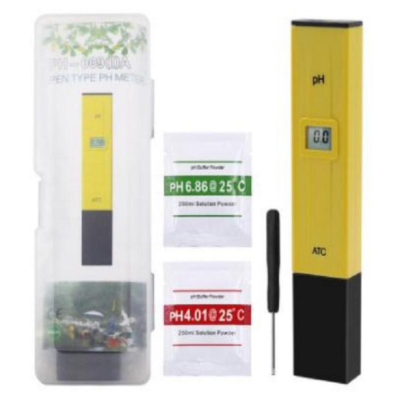 Generic Yellow Digital pH Meter Tester with ATC 0.0-14.0pH - Pen Type - Image 2