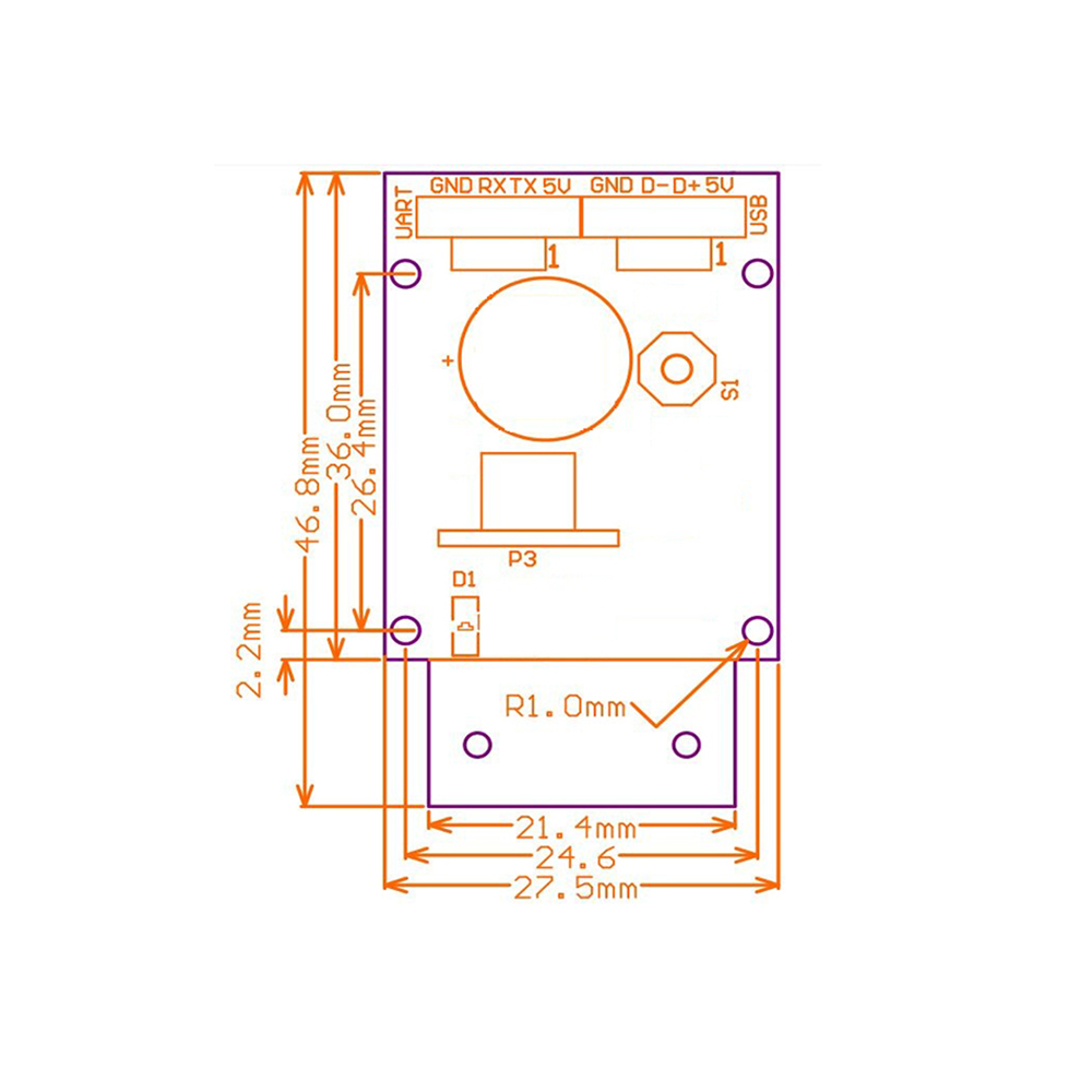 Grow GM65 Barcode Scanner Module - USB2.0 & UART Interface - Image 6