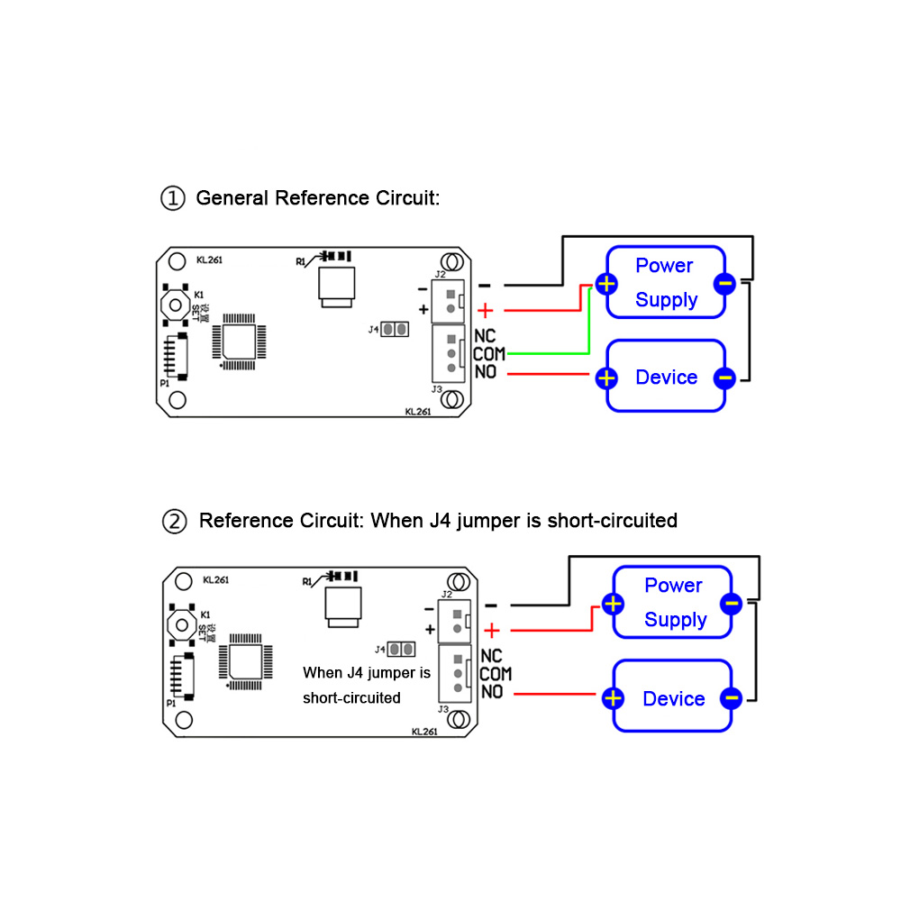 Grow KL261+R558-S Fingerprint Control Board - 5.5-15V DC, 10A Relay Output - Image 4