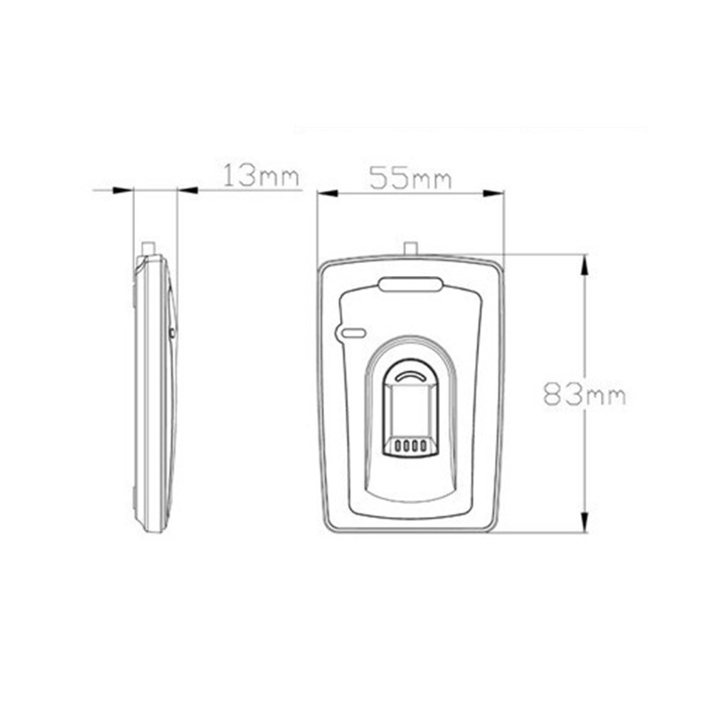 Grow R101S Fingerprint Reader - USB Interface, Zinc Alloy Housing - Image 4