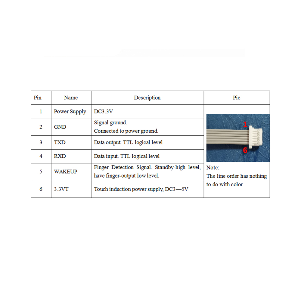 Grow R503S Fingerprint Module - RS232 TTL Interface, 150 Fingerprint Capacity - Image 2