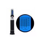 Handheld Refractometer 0-100% Salinity Meter - Aluminum Body w/ ATC