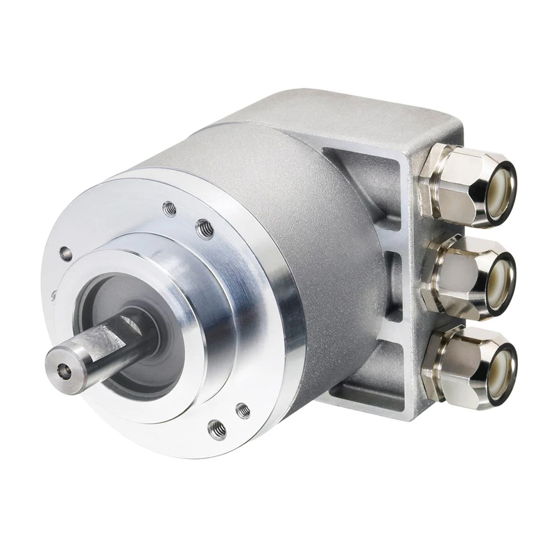 Hengstler AC58 Series 0566005 Optical Absolute Rotary Encoder - Horizontal, 0 Detents, IP64