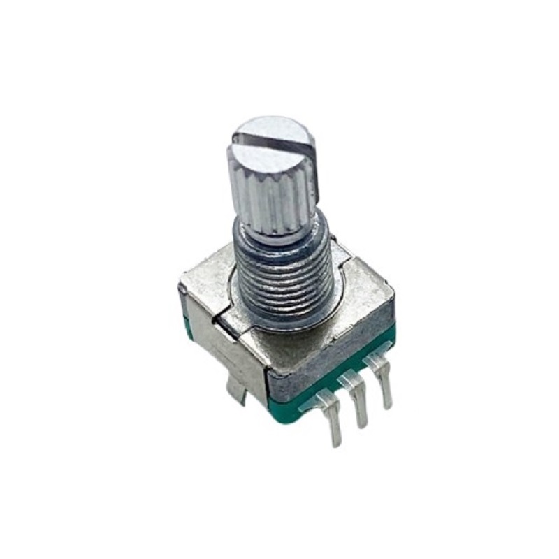 Hongyan Technology EC11H 7CE15P1ZY15F7 Vertical Rotary Encoder with Switch - 5-Pin Plug-in - Image 2