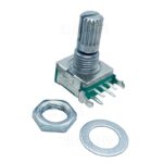 Hongyan Technology EC11J 5DM20P1ZY15F7 Horizontal Rotary Encoder with Switch - 15mm Shaft