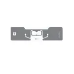 Huahao UHF RFID Sticker 100x30mm, White PET Sticker, Strong Adhesive, EPC:96~128bit, TID:96 bit