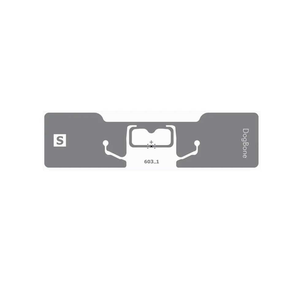 Huahao UHF RFID Sticker 100x30mm, White PET Sticker, Strong Adhesive, EPC:96~128bit, TID:96 bit