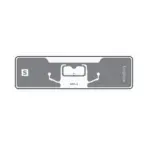 Huahao UHF RFID Sticker 97x27mm, Clear PET Sticker, Strong Adhesive - 860-960 MHz