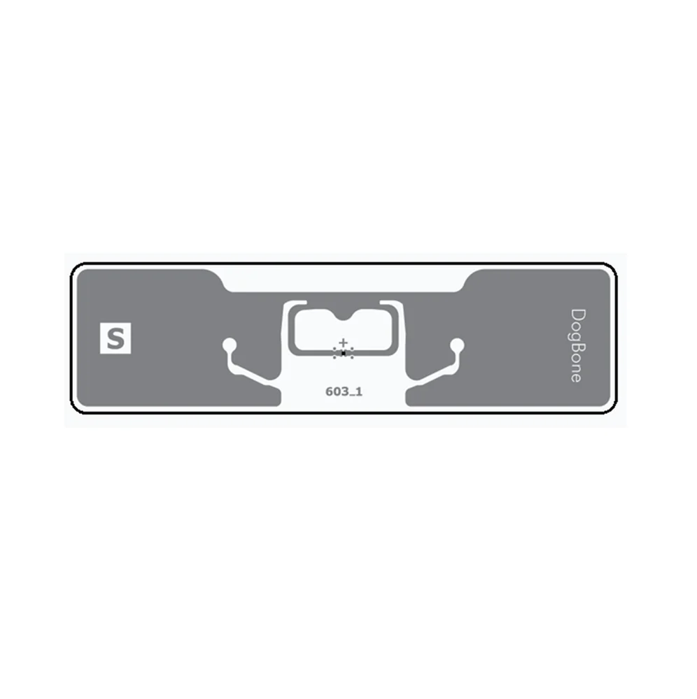 Huahao UHF RFID Sticker 97x27mm, Clear PET Sticker, Strong Adhesive - 860-960 MHz - Image 2