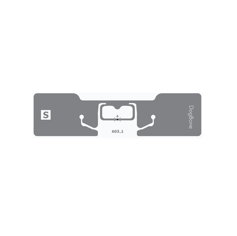 Huahao UHF RFID Sticker 97x27mm, White PET Sticker, Strong Adhesive - Impinj m750/AD Dogbone Chip - Image 2