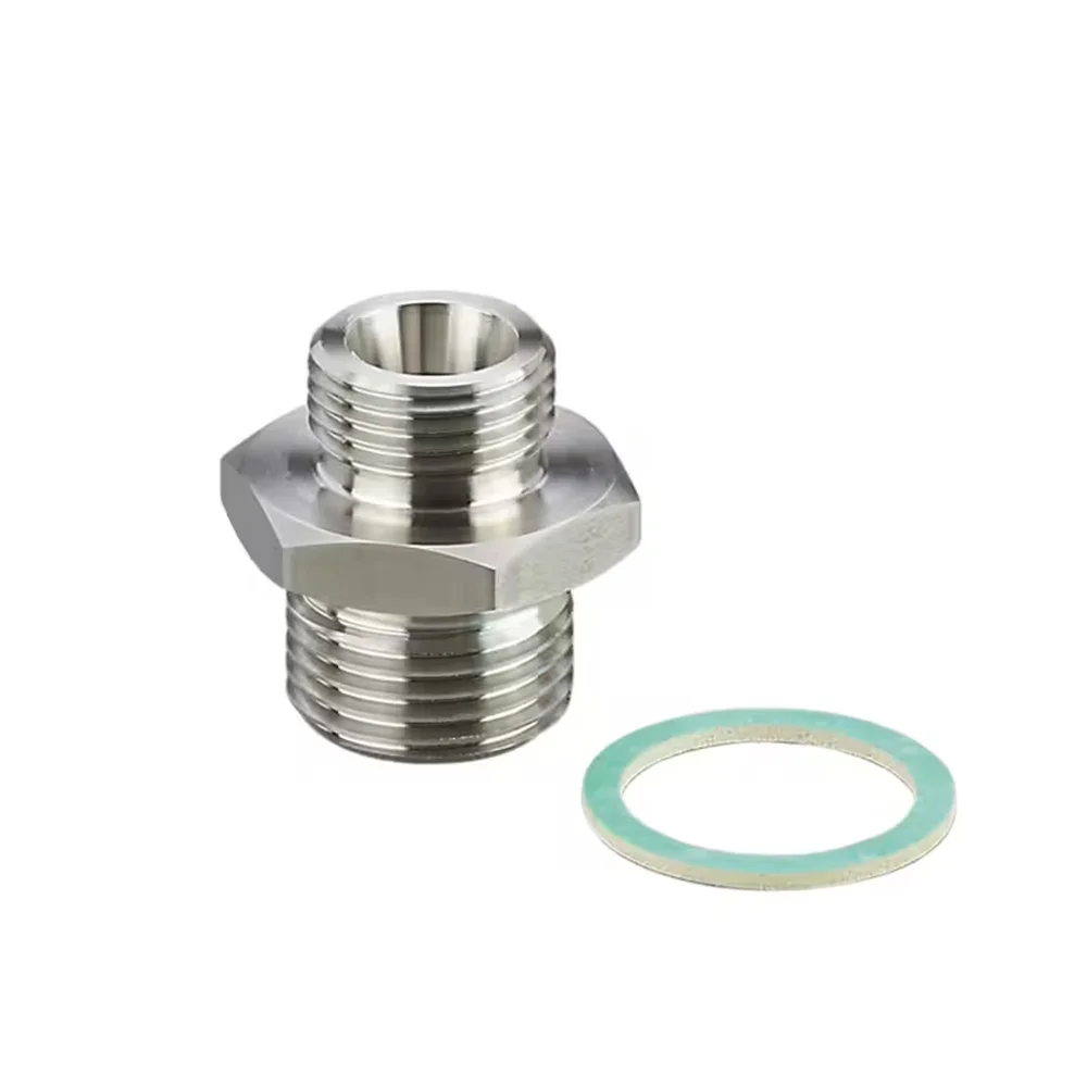 IFM Efector E40096 Screw-in Adapter for Process Sensors - M18×1.5 to G1/2, Stainless Steel, 100 Bar - Image 2
