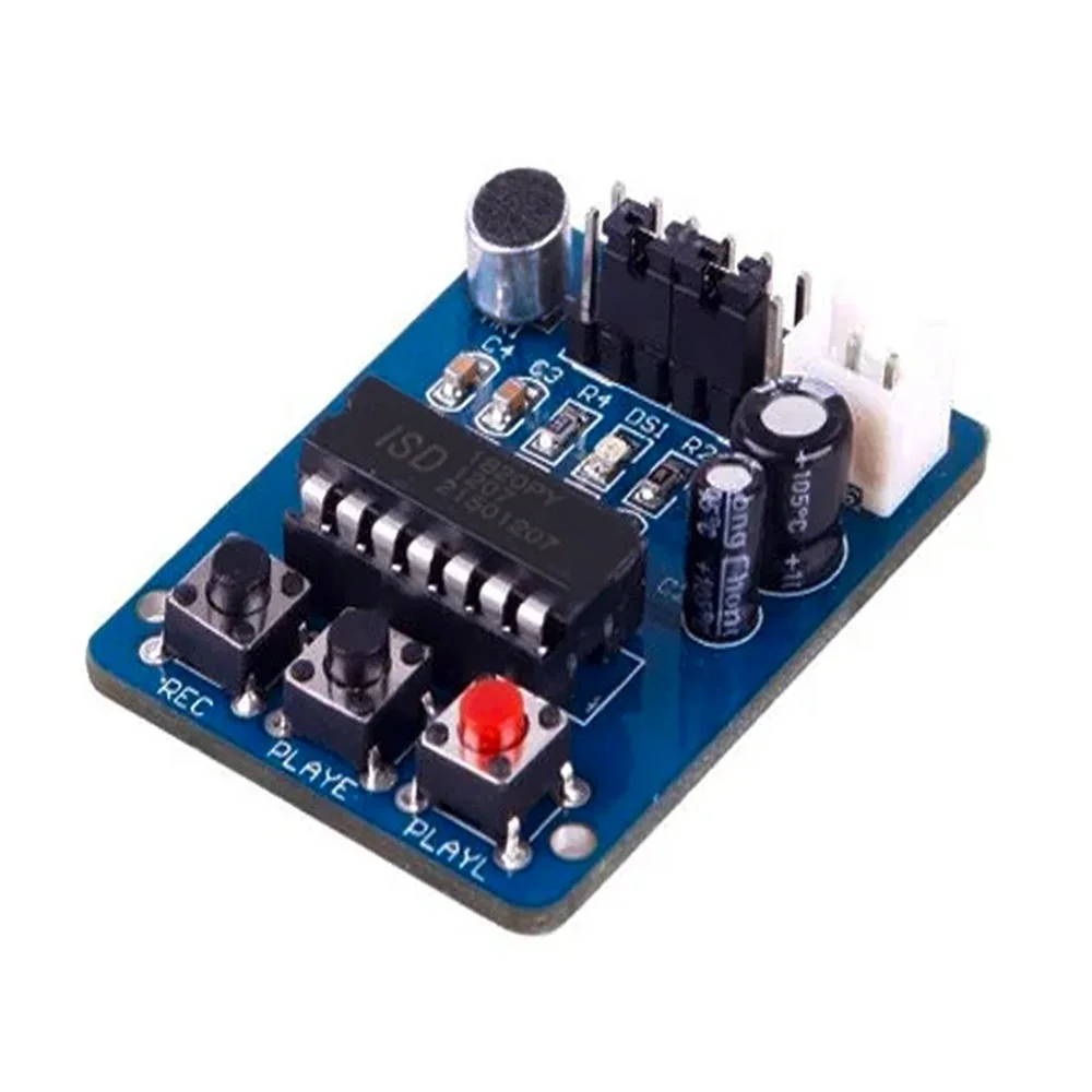 ISD1820 Voice Recorder Module with On-Board Mic & 8Ω Speaker