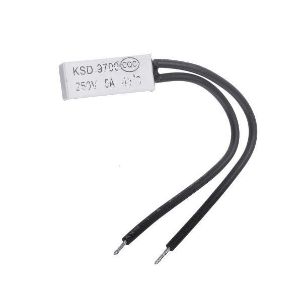 KSD9700/BK05-BB1D Metallic Shell Temperature Control Switch - 5A 250V, 150°C Normally Open