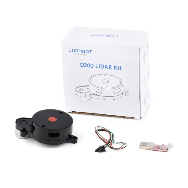 LDRobot D200 Triangulation Lidar Sensor - 8m Range, 360° Scanning - Image 6