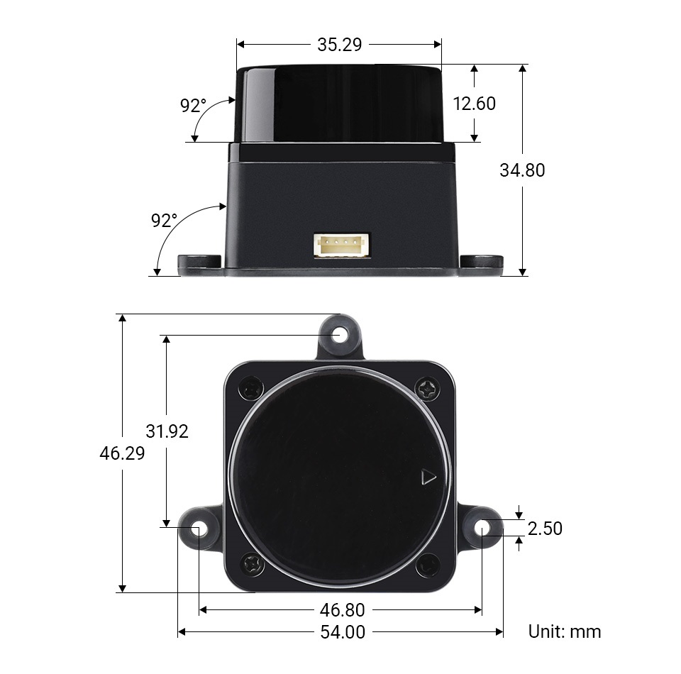 LDRobot D500 LiDAR Kit - 12m Range, 5000Hz Sampling, UART Interface - Image 3
