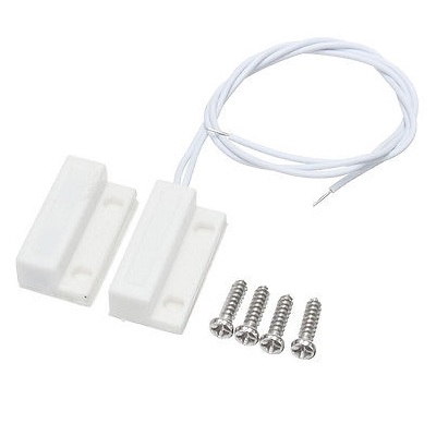 MC-38 Wired Door Window Magnetic Sensor Alarm Switch - Normally Closed, 30cm Cable