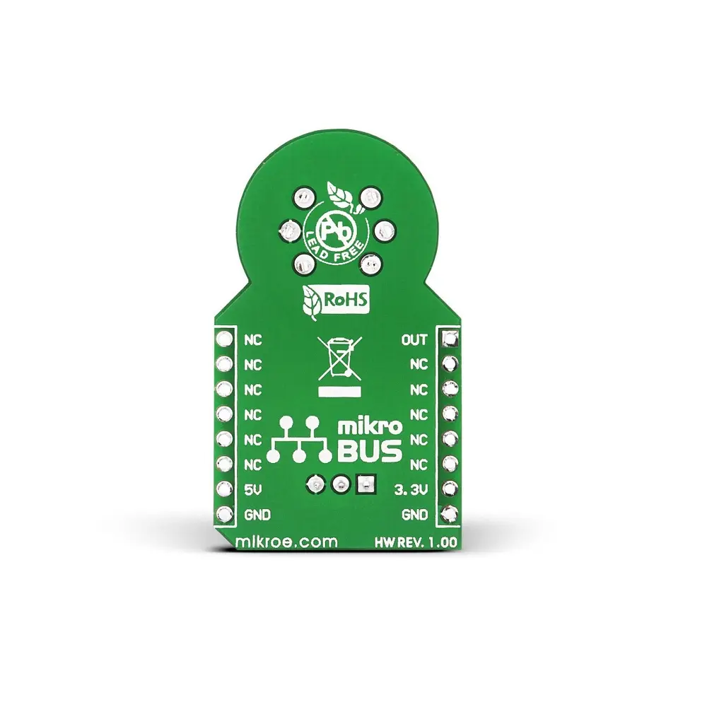 Mikroe Air Quality Click (Mikroe-1630) – MQ-135 Gas Sensor Board, Analog Output, Range: 10 to 1000ppm - Image 2