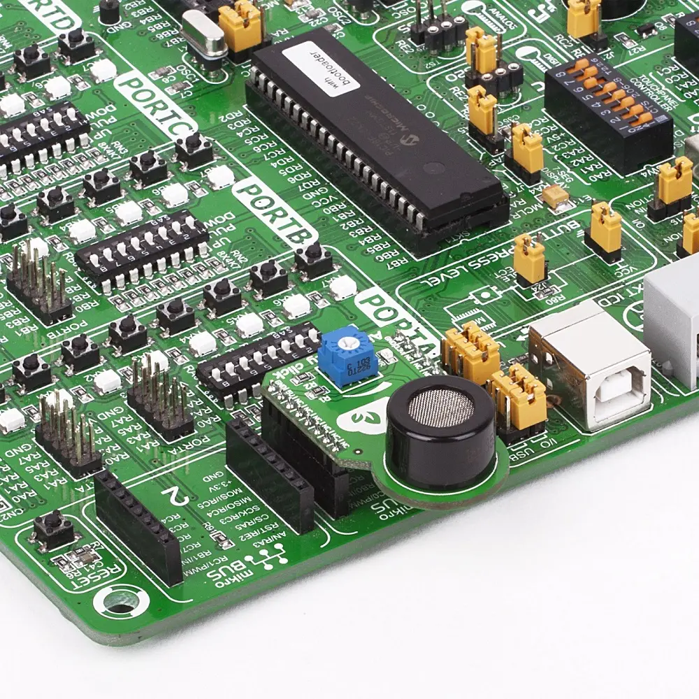 Mikroe Air Quality Click (Mikroe-1630) – MQ-135 Gas Sensor Board, Analog Output, Range: 10 to 1000ppm - Image 3