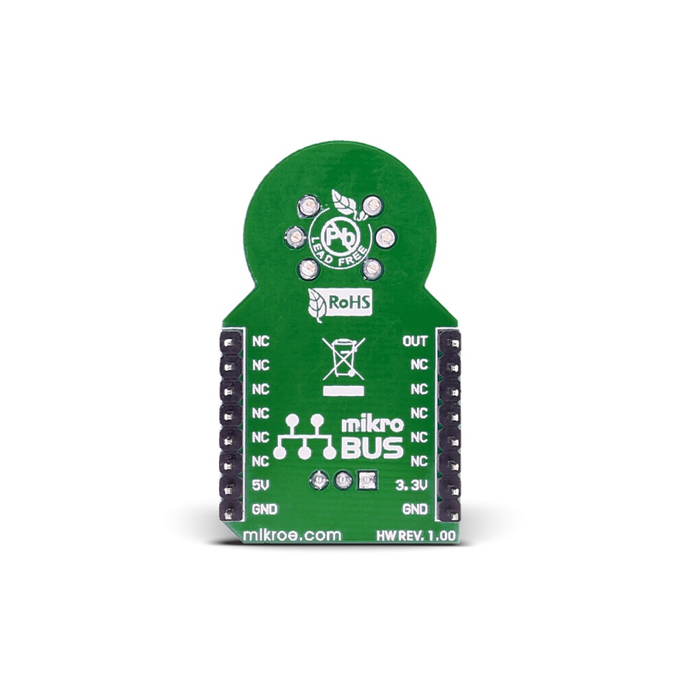 Mikroe Alcohol Click (Mikroe-1586) – MQ-3 Alcohol Gas Sensor Board, Analog Output, Range: 0.04~4mg/l - Image 3