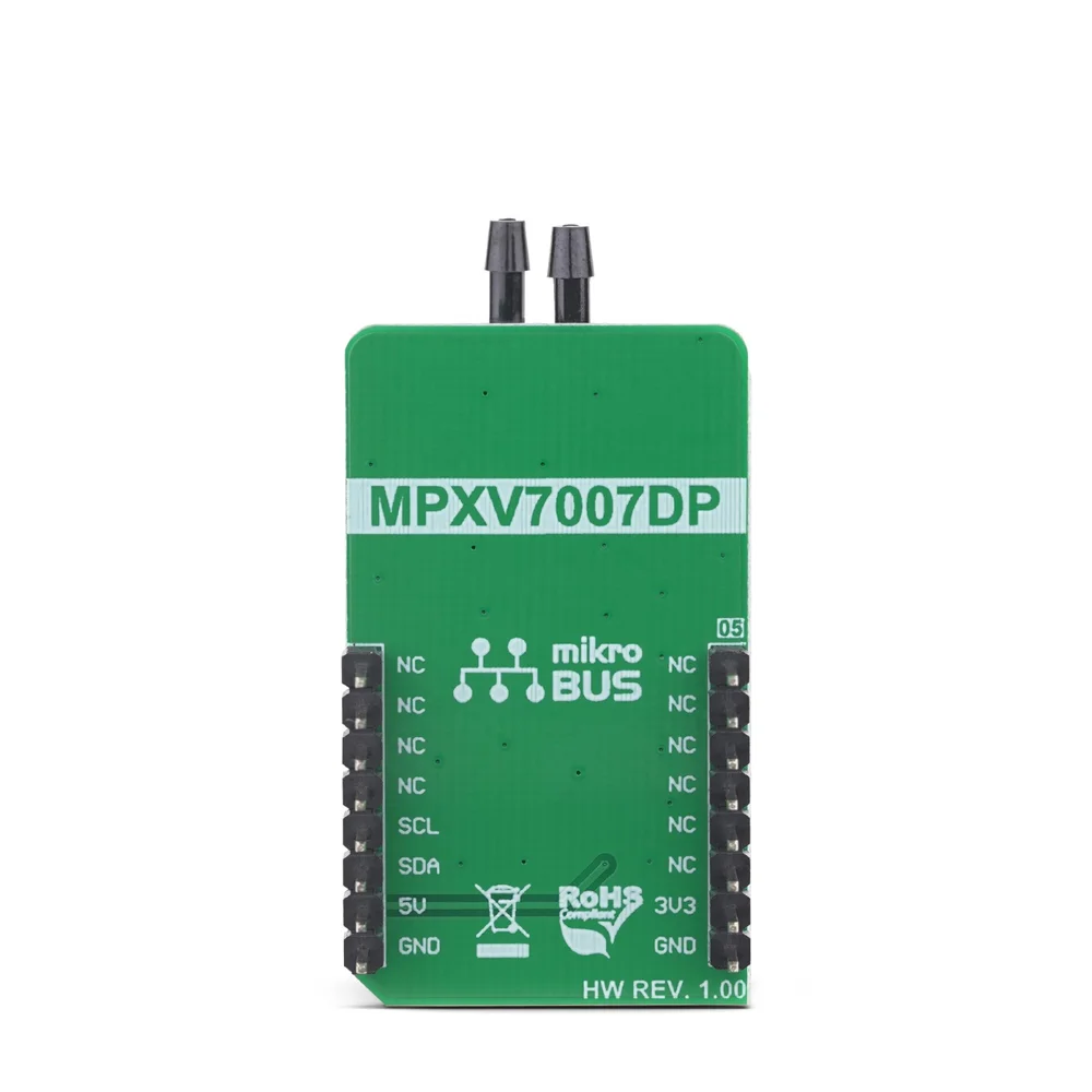 Mikroe DIFF PRESS CLICK (Mikroe-3332) – Differential Pressure Sensor Board, I²C, Range: -7 kPa~7 kPa - Image 3