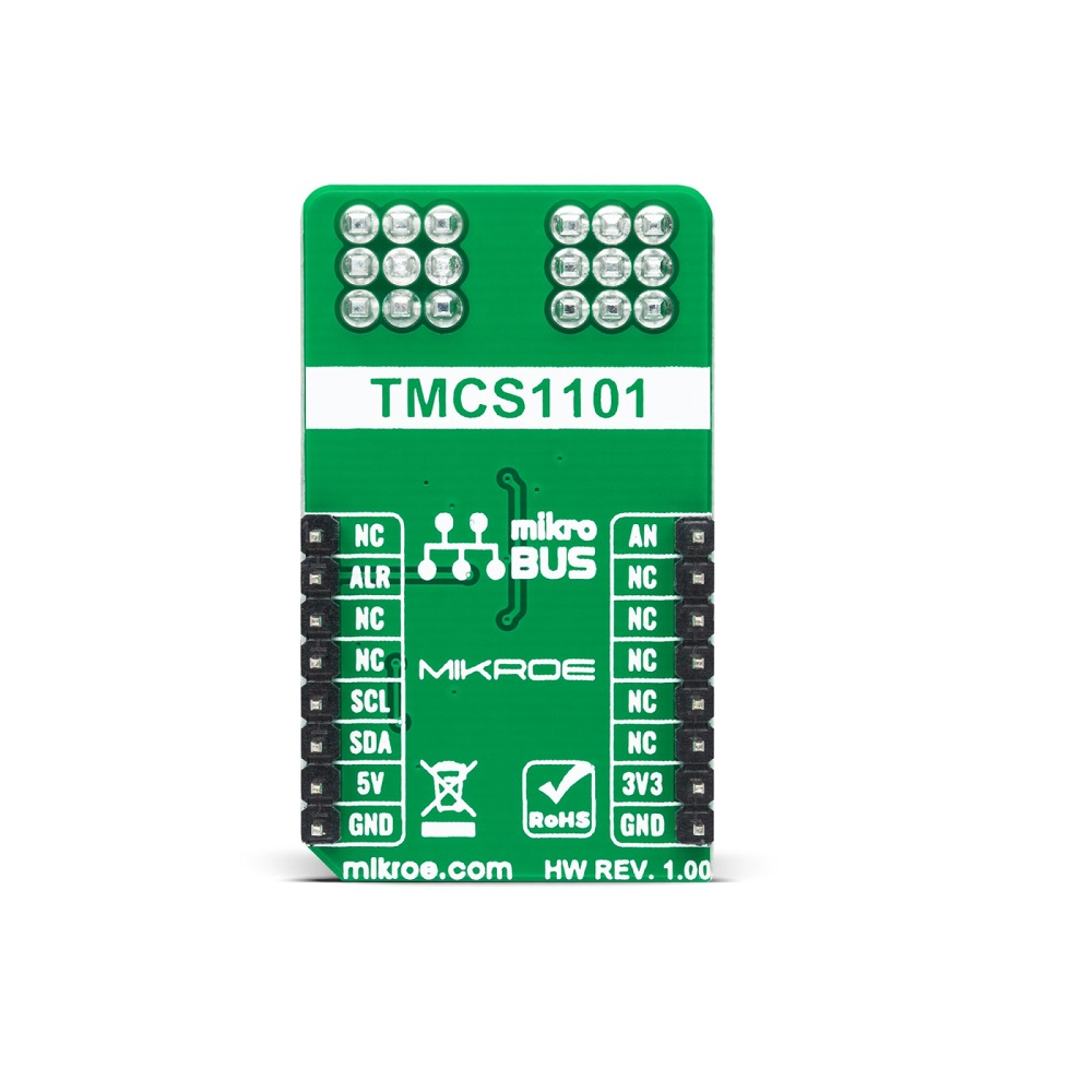 Mikroe HALL CURRENT 15 CLICK (Mikroe-5175) – TMCS1101 Q1 Hall-Effect Current Sensor Board, Analog & I²C, mikroBUS - Image 3
