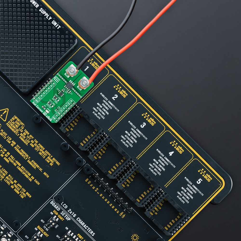 Mikroe HALL CURRENT 15 CLICK (Mikroe-5175) – TMCS1101 Q1 Hall-Effect Current Sensor Board, Analog & I²C, mikroBUS - Image 4