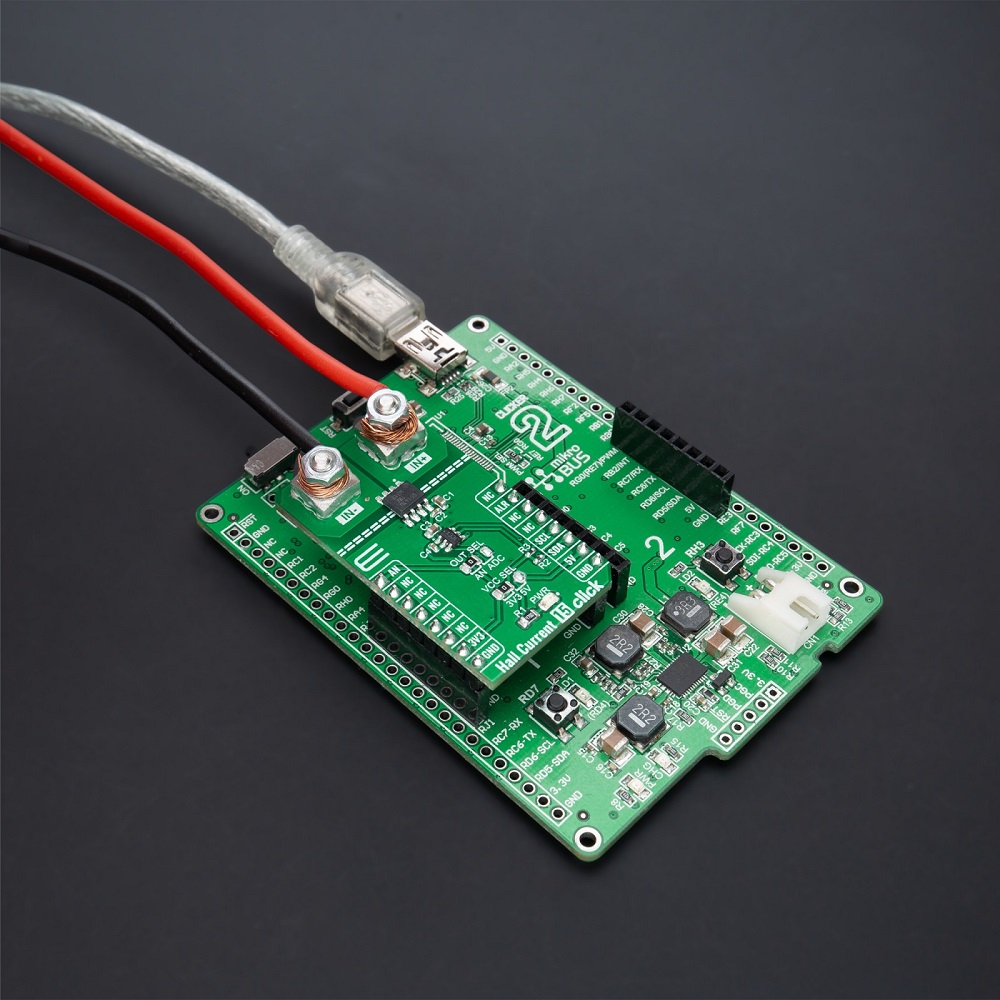 Mikroe HALL CURRENT 15 CLICK (Mikroe-5175) – TMCS1101 Q1 Hall-Effect Current Sensor Board, Analog & I²C, mikroBUS - Image 6