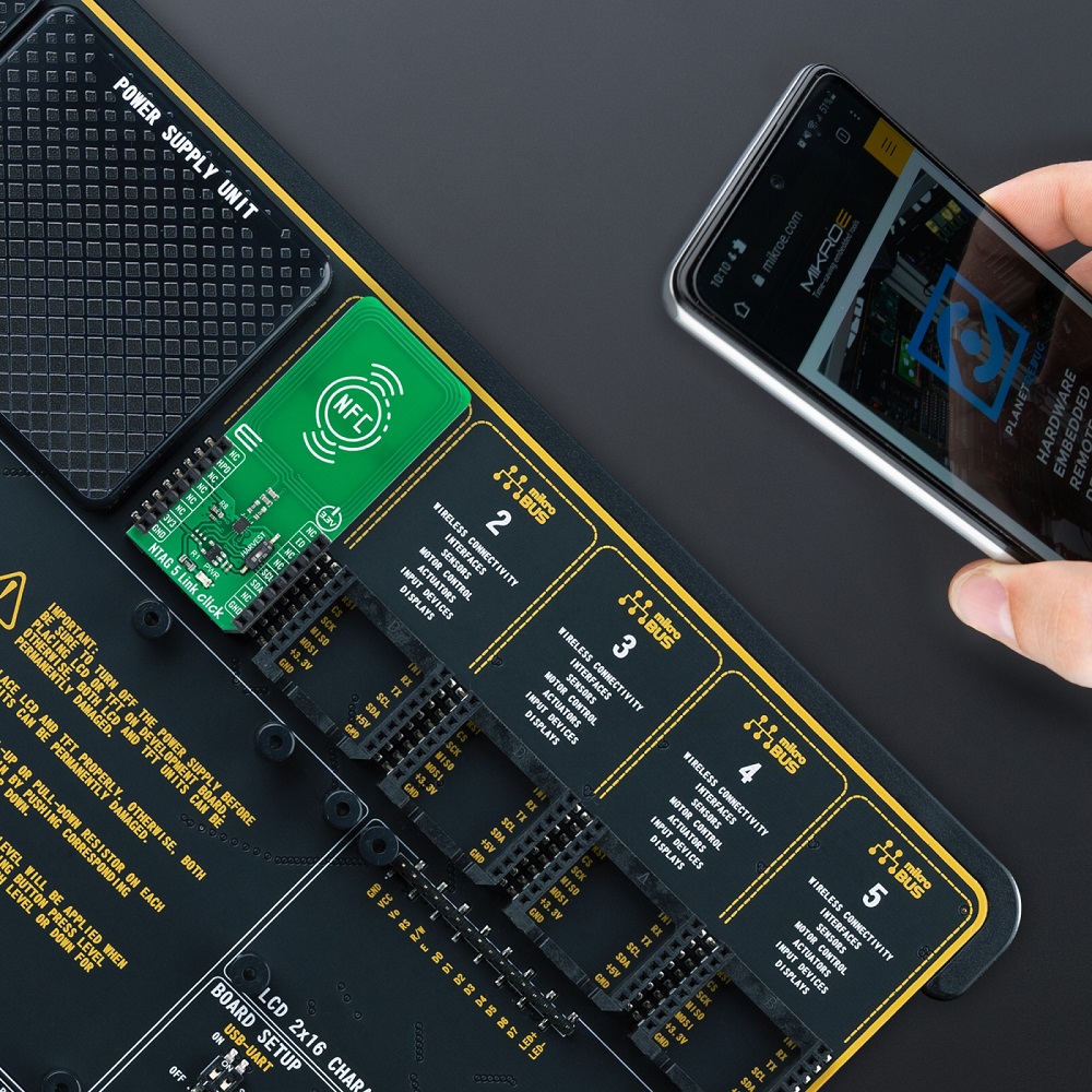 Mikroe NTAG 5 LINK CLICK (Mikroe-4635) – NFC / RFID Tag & Transponder Board, I²C - Image 5