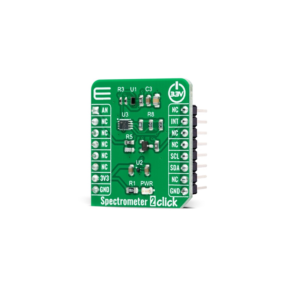 Mikroe SPECTROMETER 2 CLICK (Mikroe-5167) – VD6283TX Colour & Light Sensor Board, I²C, RGB/IR/Clear Channels, mikroBUS - Image 2