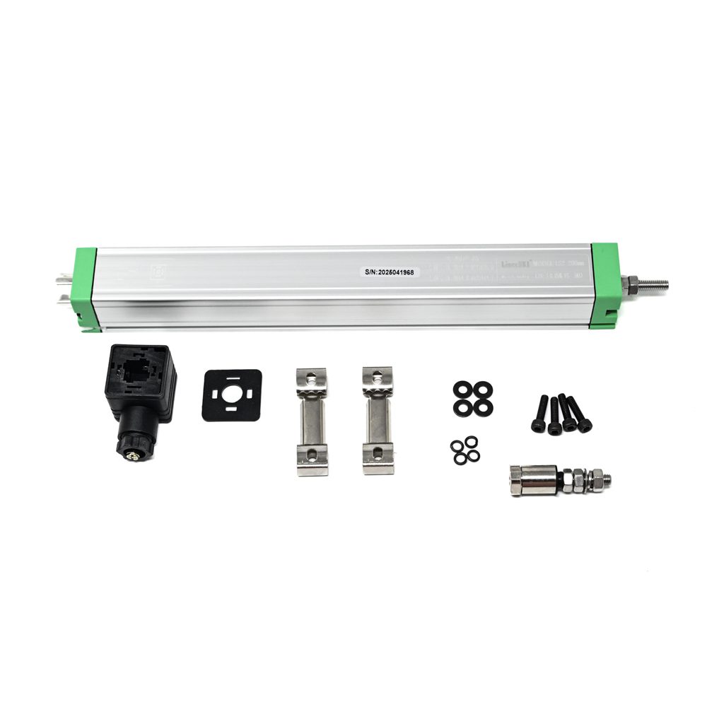 MIRAN LS2-200MM Linear Displacement Sensor - 200mm Stroke, Flange Mount, Hirschmann Plug - Image 2
