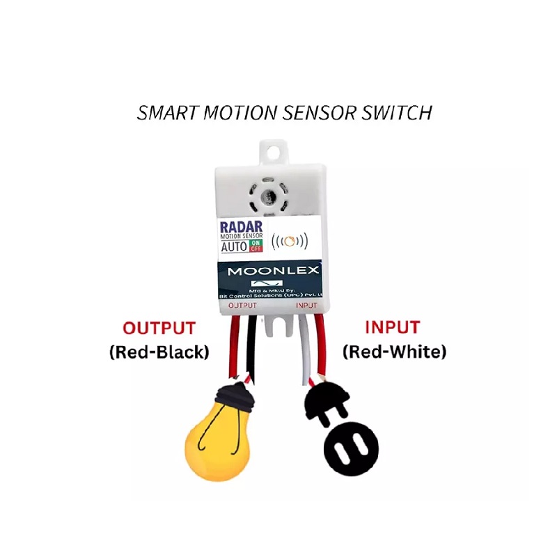 Moonlex BCSMS100 Motion Sensor Module 90-260V AC - Microwave Radar Switch - Image 2