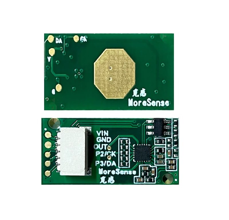 Moresense MS10-2211J26M4 10GHz Low Powered Ultrasonic Sensor 2-3M Range - UART/I2C/GPIO Interface