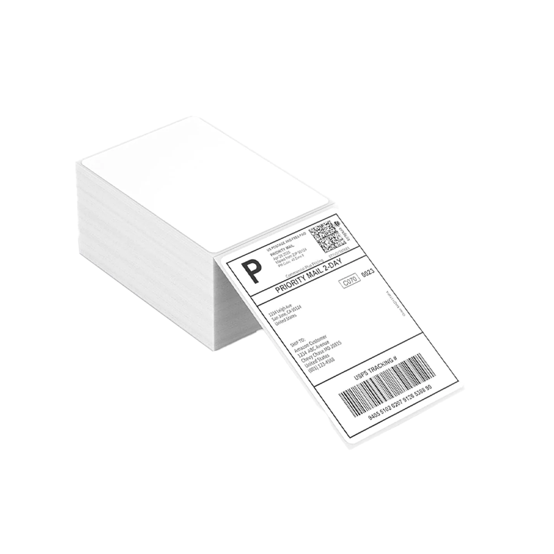 MUNBYN 4"x6" Fan-Fold Direct Thermal Shipping Labels - Pack of 500 - Image 2