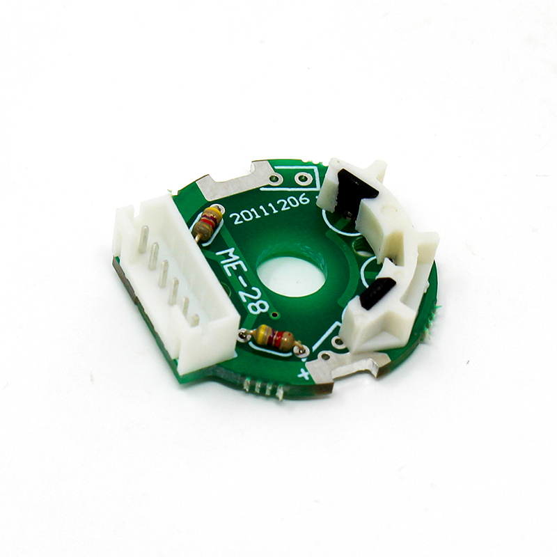 OE-28 Hall Effect Two Channel Magnetic Encoder - Plastic Case, Magnet & Cable