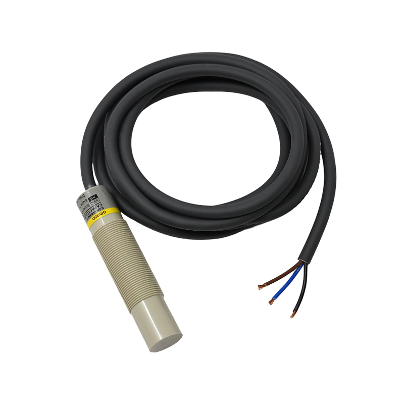Omron E2K-X8ME1 Capacitive Proximity Sensor, NPN NO Output, M18 Cylindrical, 10-30VDC, IP67/IP69K, 2m Cable, 8mm Detection - Image 2