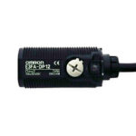 Omron E3FA-DP12 2M Photoelectric Sensor, Diffuse Reflective, PNP Output, 10-30 VDC, M18 IP67/IP69K, 2 m Cable